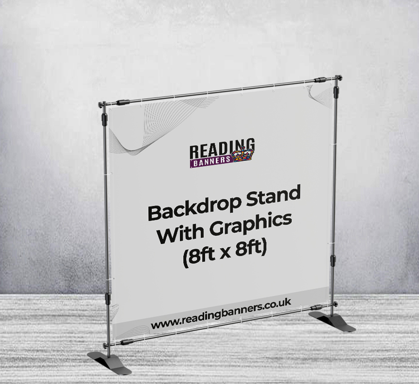 Backdrop Stand With Graphics (8ft x 8ft)