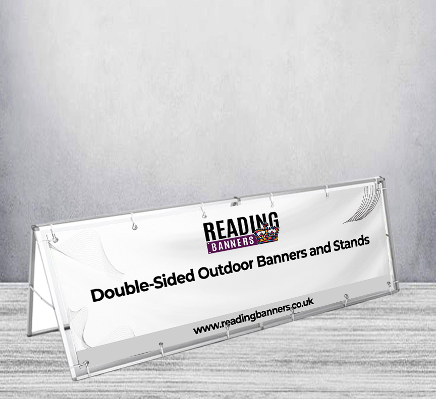 Double-Sided Outdoor Banners and Stands