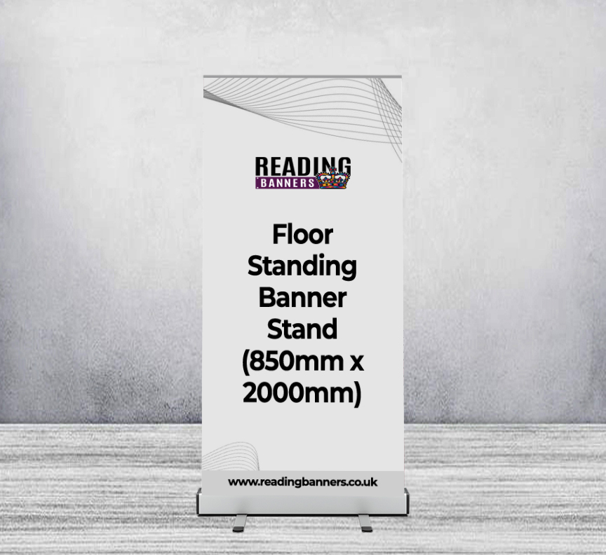 Floor Standing Banner Stand (850mm x 2000mm)
