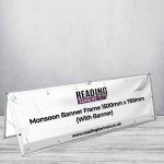 Monsoon Banner Frame 1500mm x 700mm (With Banner)