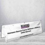 Monsoon Banner Frame 3000mm x 1000mm (With Banner)