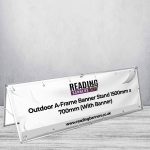 Outdoor A-Frame Banner Stand 1500mm x 700mm (With Banner)