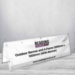 Outdoor Banner and A-Frame 2000mm x 1000mm (With Banner)