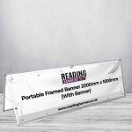 Portable Framed Banner 2000mm x 1000mm (With Banner)