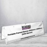 Portable Framed Banner 3000mm x 1000mm (With Banner)