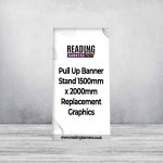 Pull Up Banner Stand 1500mm x 2000mm Replacement Graphics
