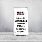 Retractable Banners Stand 1500mm x 2000mm Replacement Graphics