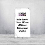 Roller Banner Stand 850mm x 2000mm Replacement Graphics