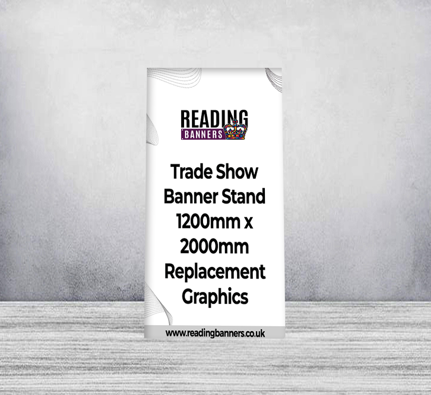 Trade Show Banner Stand 1200mm x 2000mm Replacement Graphics